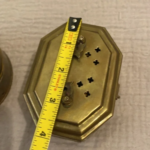 Small VINTAGE BRASS ORIENTAL CRICKET BOXES. Set 2 pieces. Perfect for decoration - Picture 7 of 8